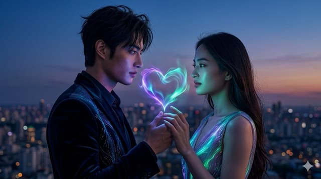 Product Marketing - Cinematic Aurora Heart Lovers Photography — output