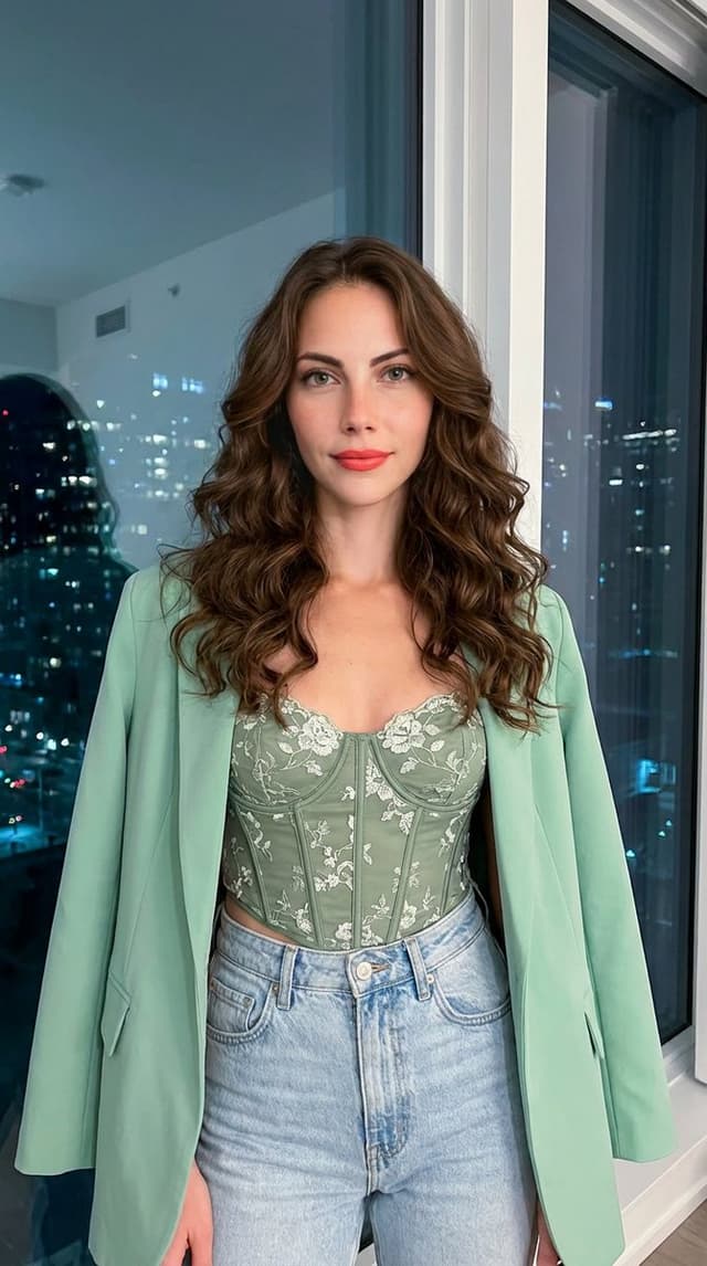 Social Media Post - Aqua Green Elegance Fashion Image Prompt — output
