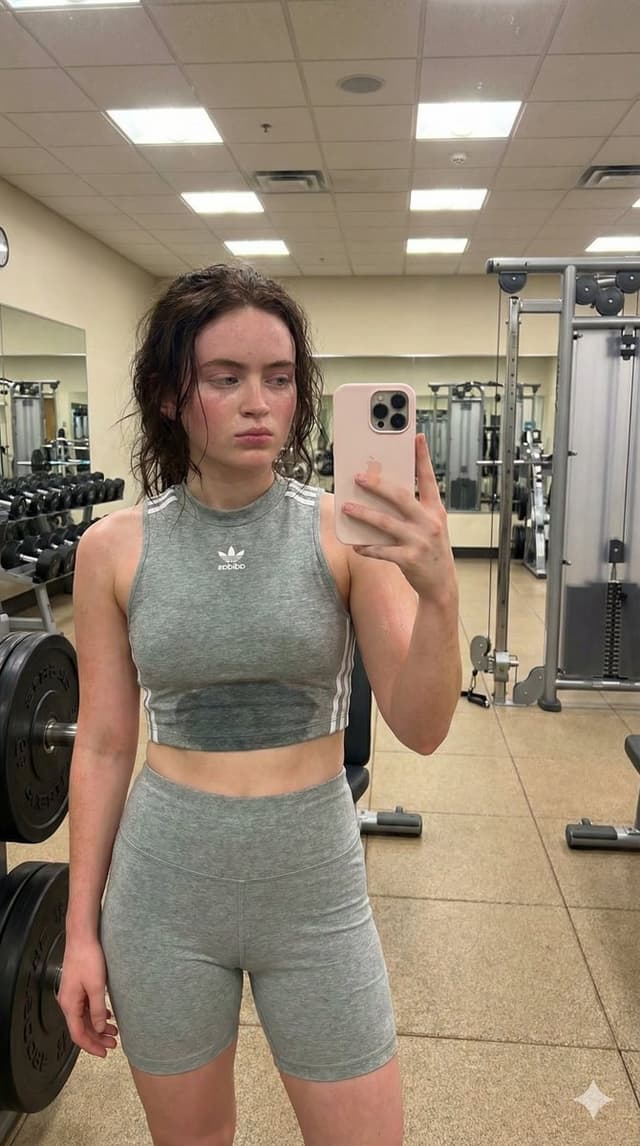 Profile / Avatar - Sadie Sink Gym Mirror Selfie Photorealism — output