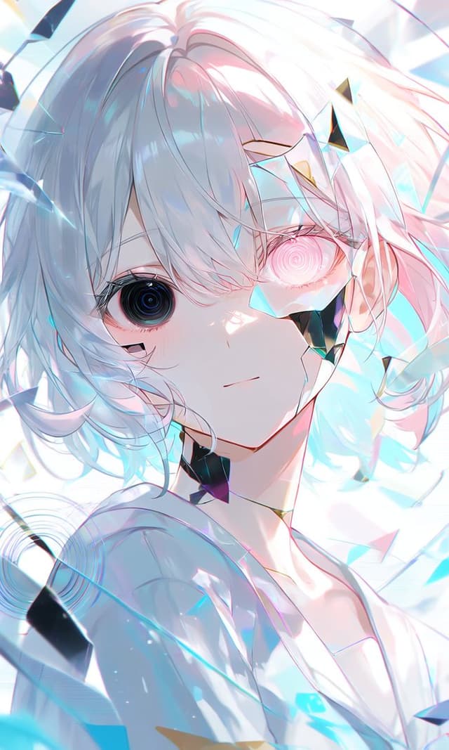 Profile / Avatar - Crystalline Cybernetic Anime Girl — output