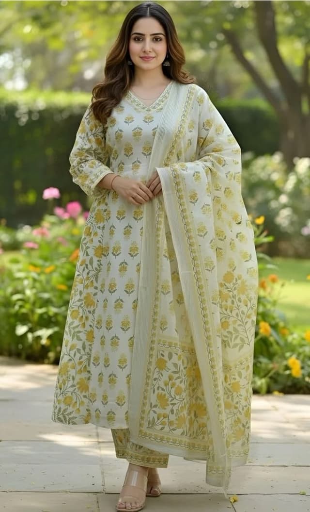 Profile / Avatar - Pakistani Shalwar Kameez Garden Portrait — output