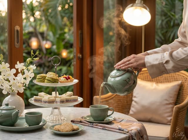 Photorealistic Vietnamese Afternoon Tea Scene — output