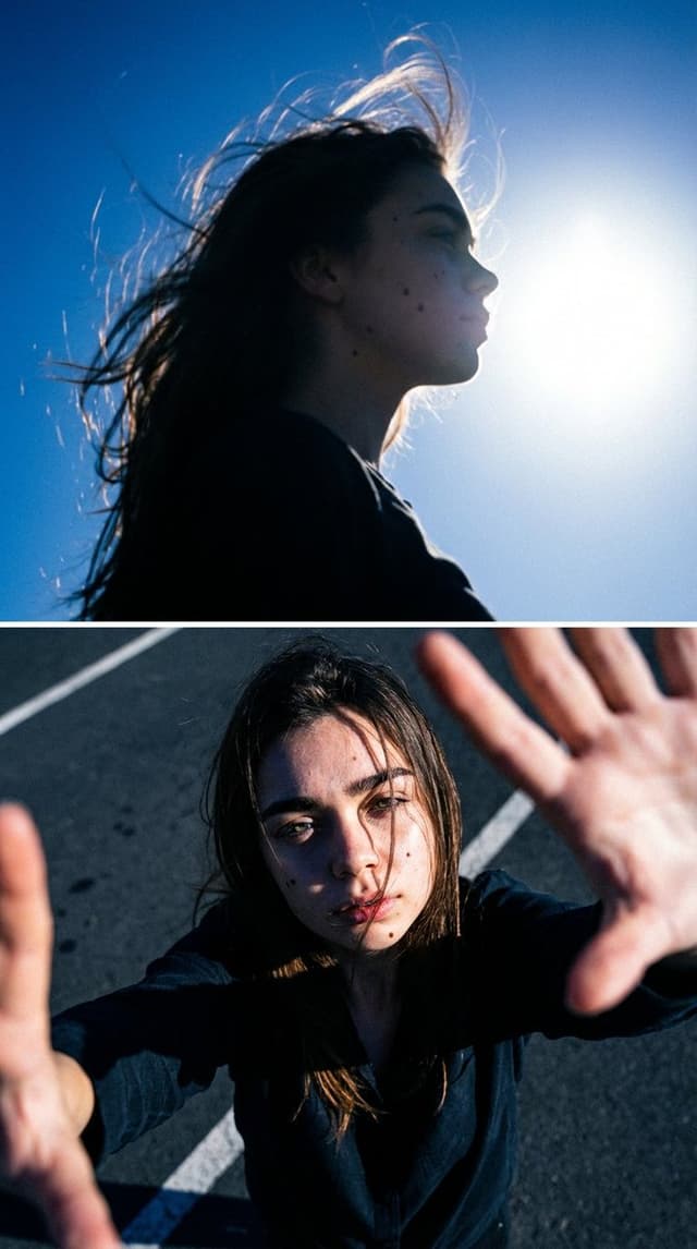 Cinematic Diptych with Identity Lock and Blue Tones — output
