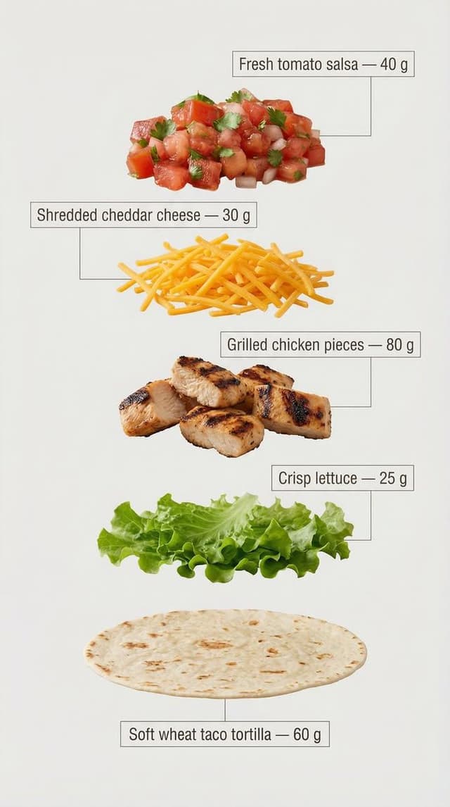 Infographic / Edu Visual - Exploded View Taco Infographic for Commercial Use — output