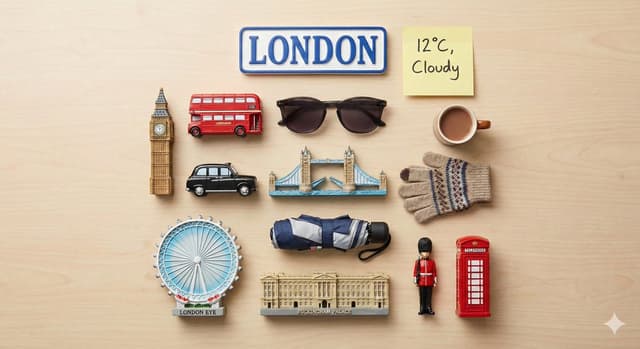 Product Marketing - Knolling Flatlay of City Landmark Magnets — output