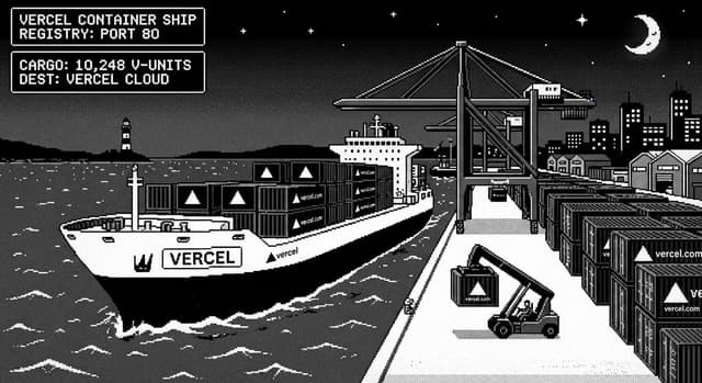 8-Bit Tech Container Ship — output