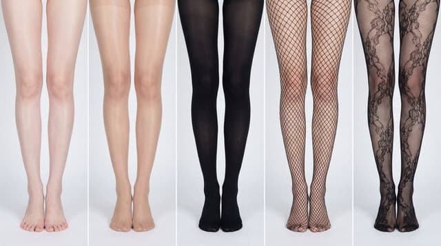 Infographic / Edu Visual - Simplified Comparative Infographic Grid Generator Prompt (Legs and Stockings) — output