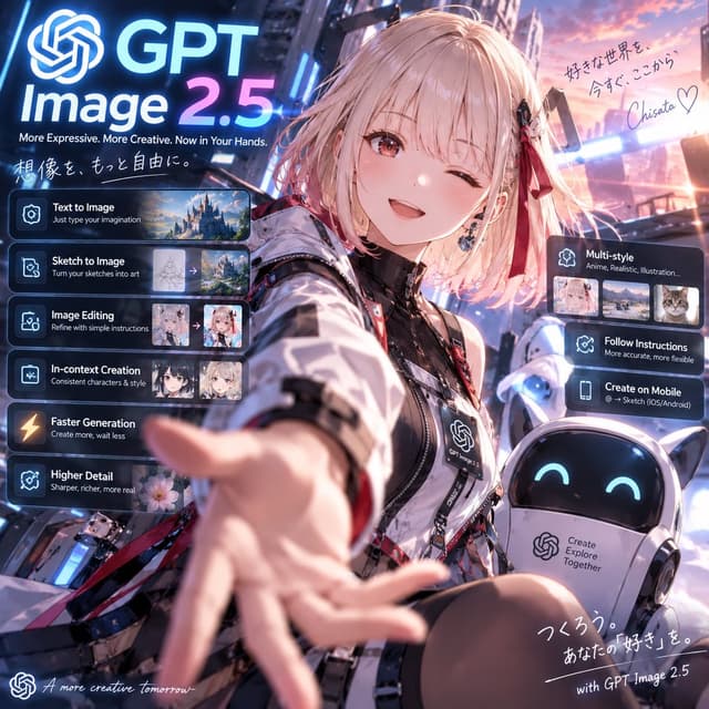 Product Marketing - GPT Image 2.5 Anime Launch Poster — output