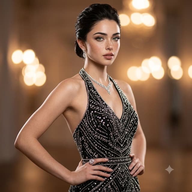 Product Marketing - High Fashion Sparkling Black Dress — output