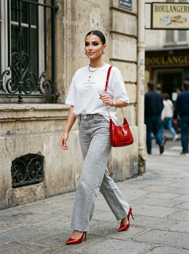 Social Media Post - Urban Street Fashion with Red Accents — output