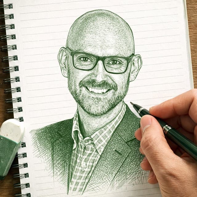 Image-to-Sketch Transformation Prompt with Hand Detail — output