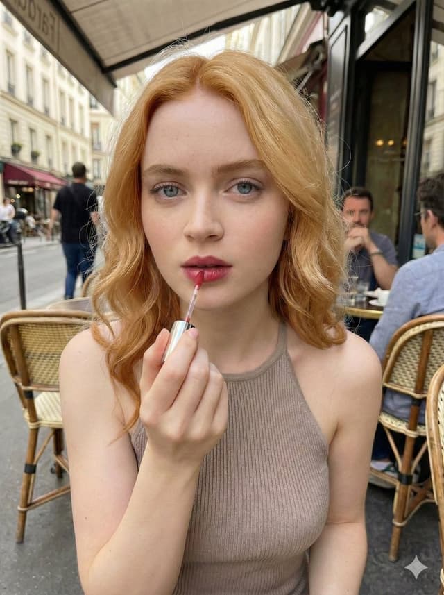 Candid Cafe Beauty Portrait (Duplicate) — output