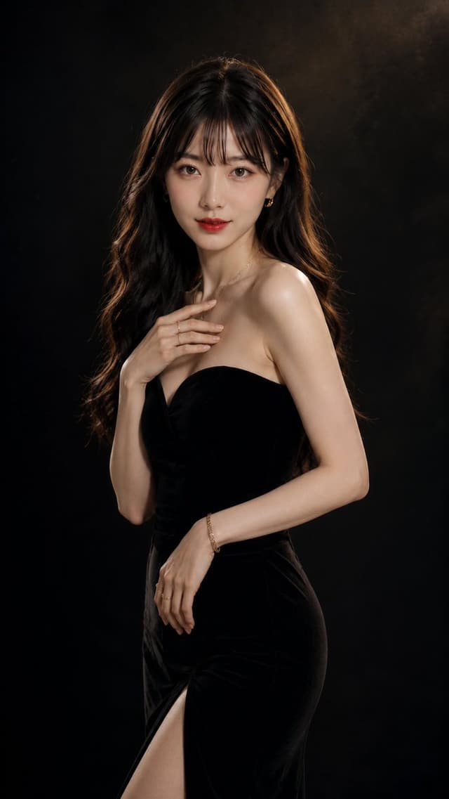 Profile / Avatar - Elegant East Asian Woman Studio Portrait — output