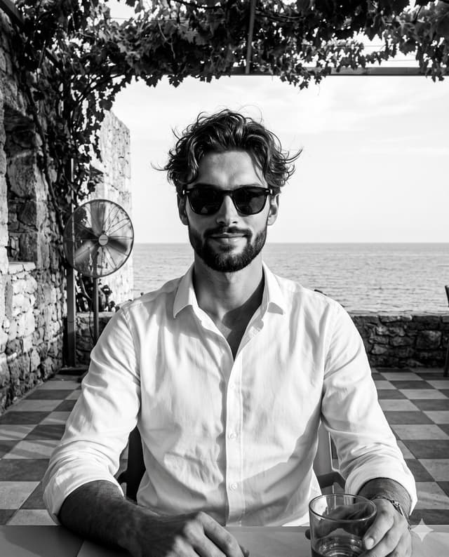 Product Marketing - Monochromatic Coastal Riviera Portrait — output