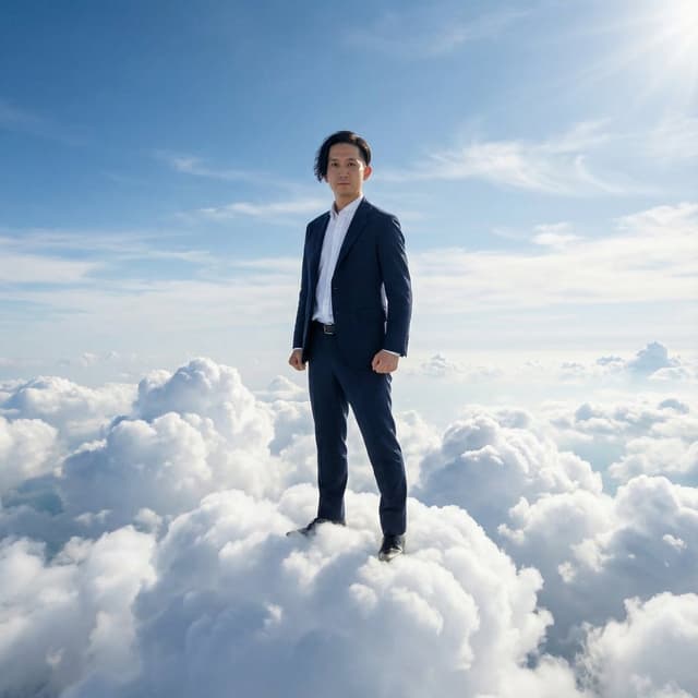 Standing on Clouds in a Suit — output