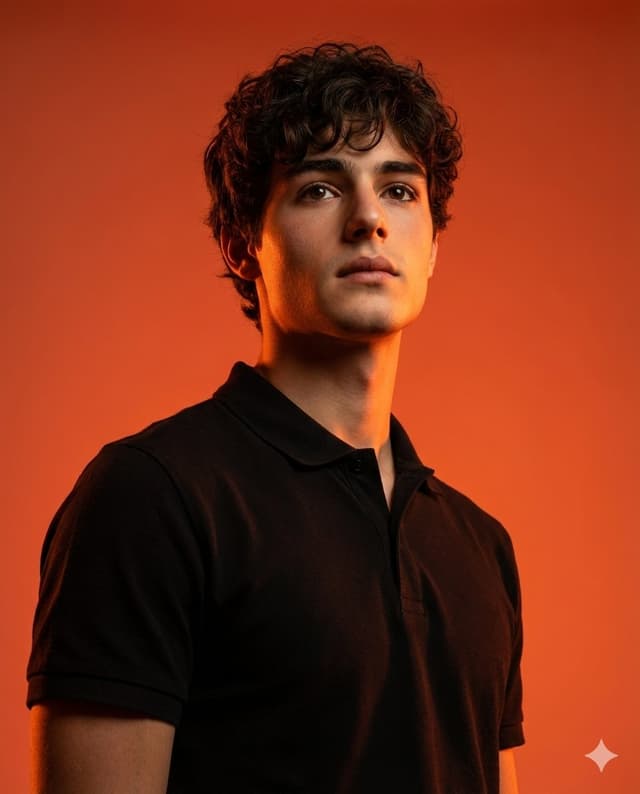 Profile / Avatar - Dramatic Studio Portrait with Reference Photo — output
