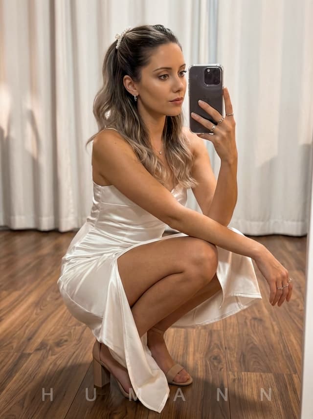 Photorealistic Dressing Room Mirror Selfie — output