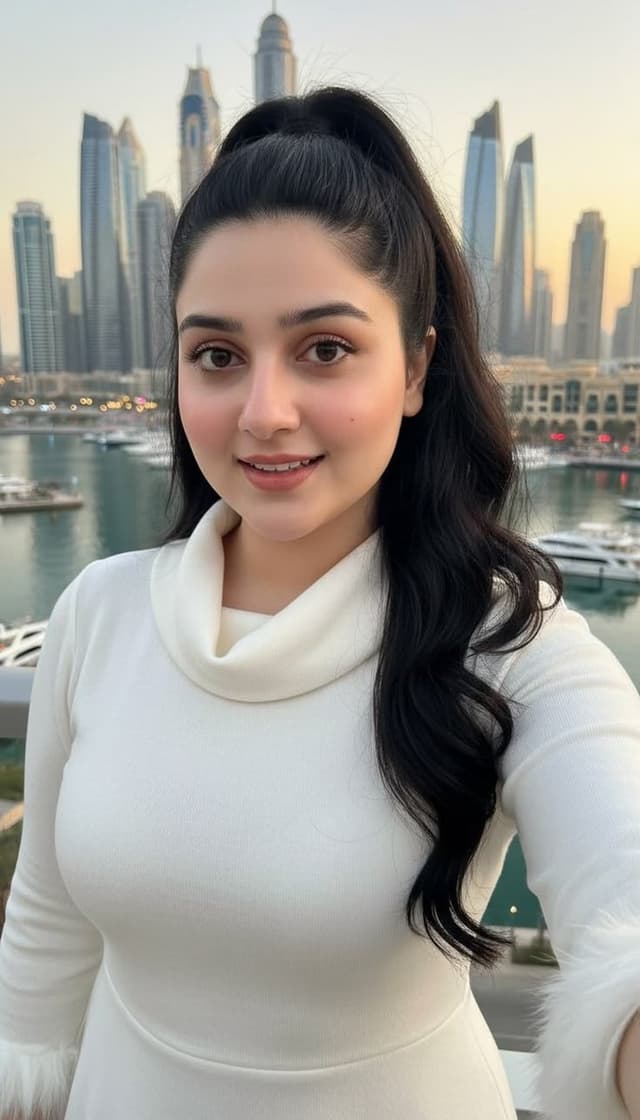 Profile / Avatar - Dubai Skyline Golden Hour Portrait — output