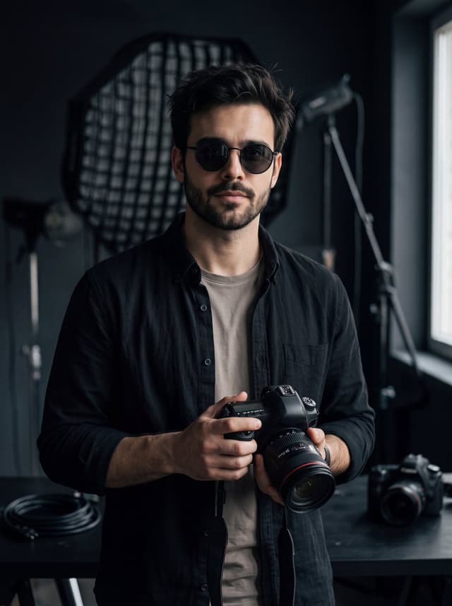 Profile / Avatar - Cinematic Photographer Studio Portrait — output