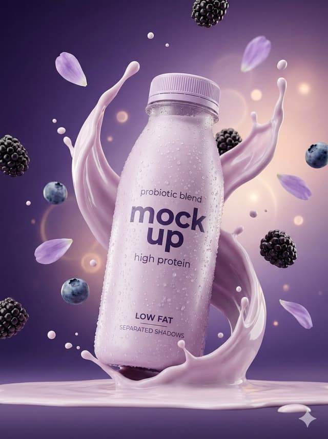 E-commerce Main Image - Hyper-Realistic Commercial Product Photography Showcase (Yogurt & Electrolyte) — output