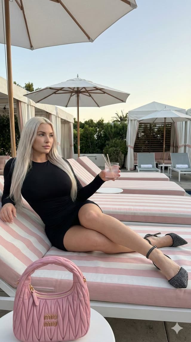 Product Marketing - Quiet Luxury Poolside Portrait (Detailed JSON Structure) — output