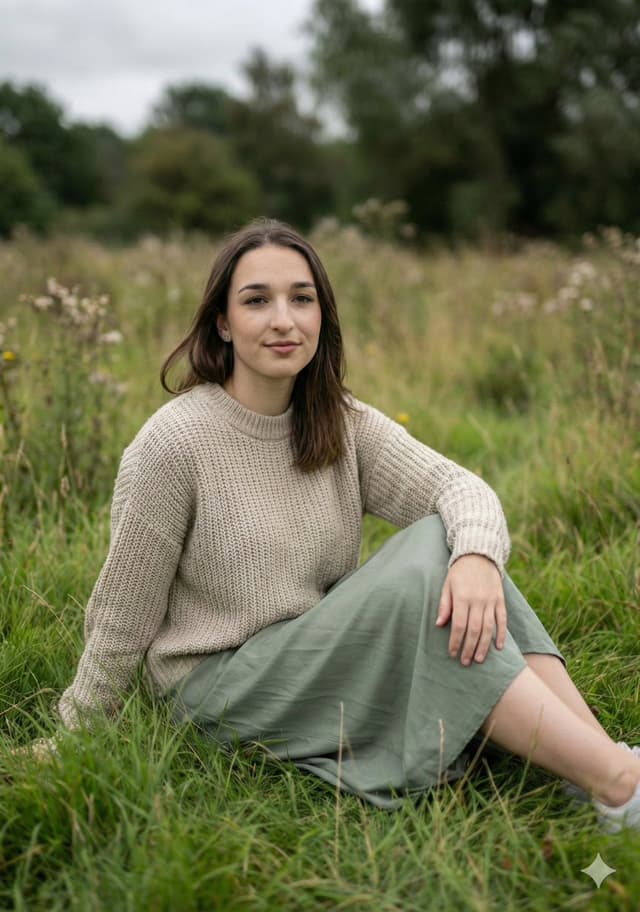 Serene Portrait in a Meadow with Shallow DOF — output