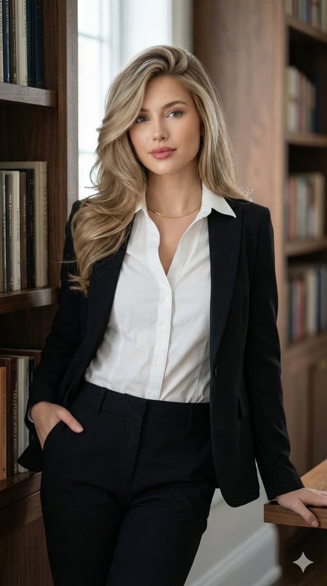 Corporate Chic Portrait in an Executive Office — output
