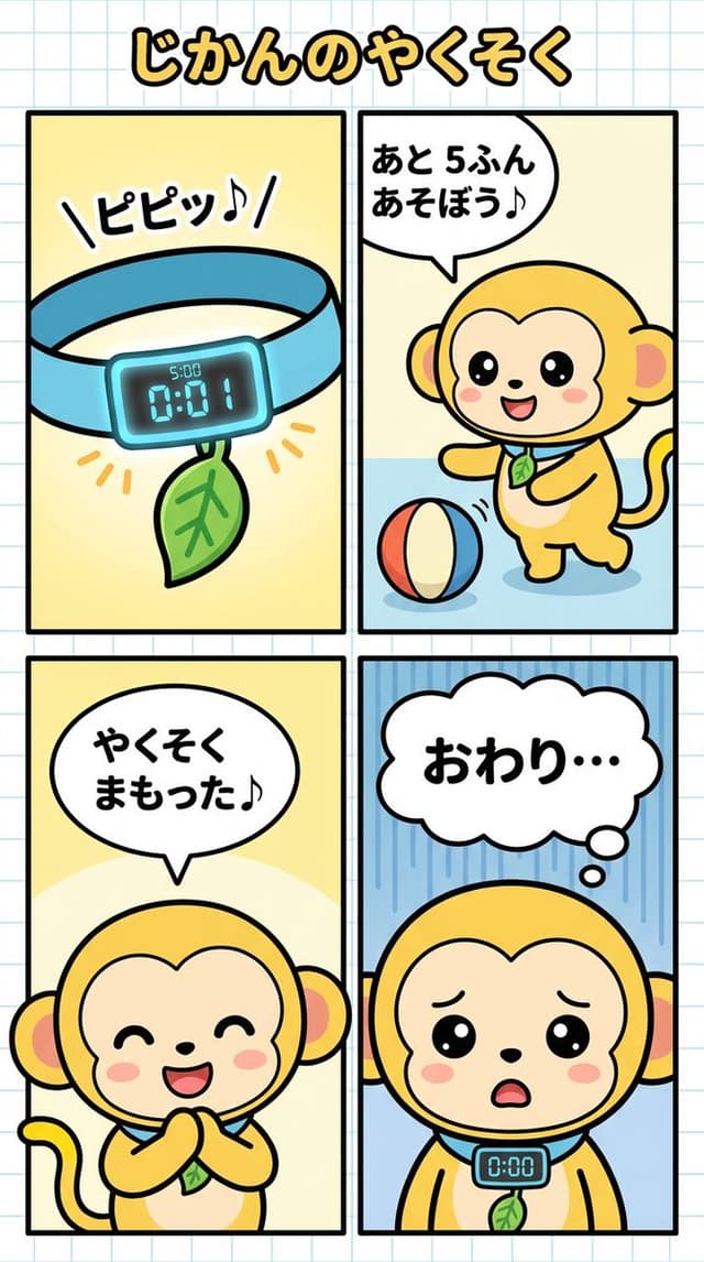 Four-Panel Comic Strip on Keeping Time — output