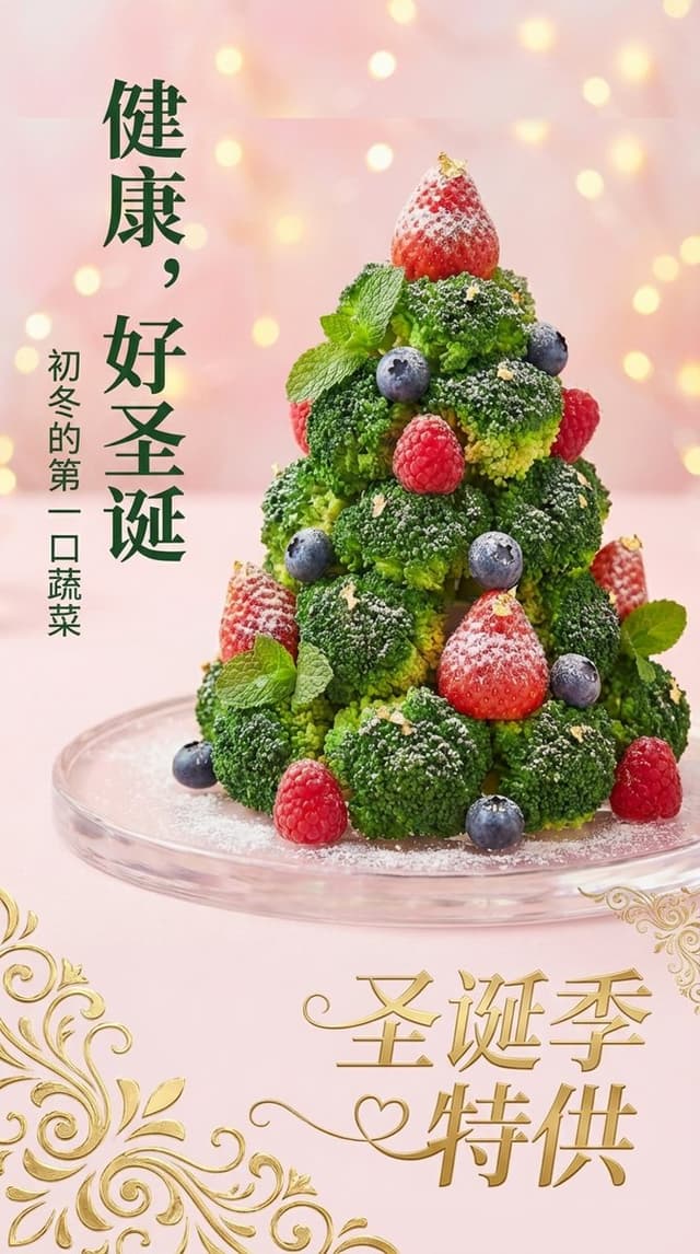 Universal Christmas Food Poster Prompt — output