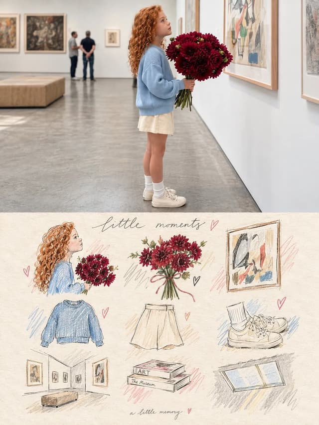 Social Media Post - Real Photo to Illustrated Memory Board Poster — output