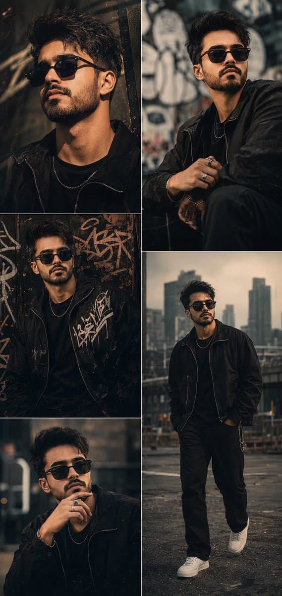 Profile / Avatar - Cinematic Male Editorial Collage — output