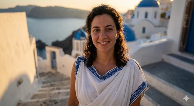 Social Media Post - Hyper-Photorealistic Greek Portrait Prompt (Golden Hour) — output