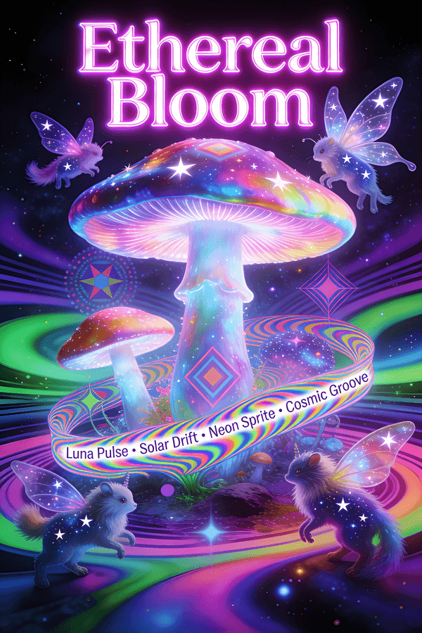 Psychedelic Music Festival Poster "Ethereal Bloom" — output