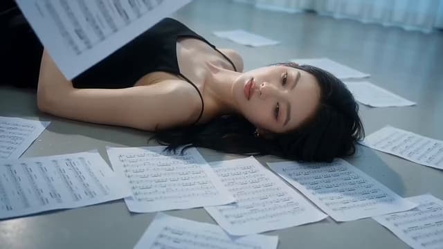 Melancholic Beauty Film with Sheet Music