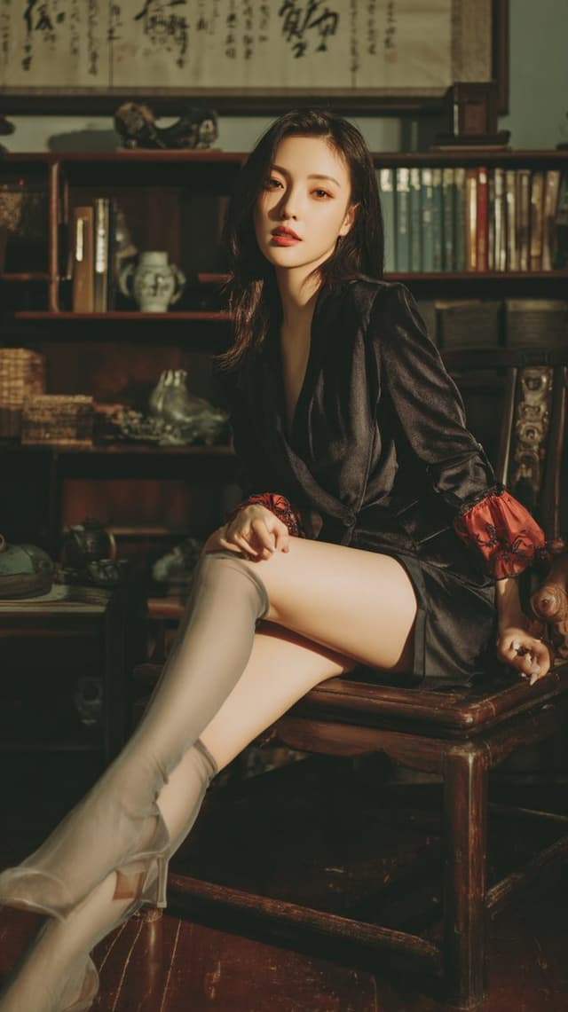 Modern Chinese Retro Fashion Photography Prompt — output
