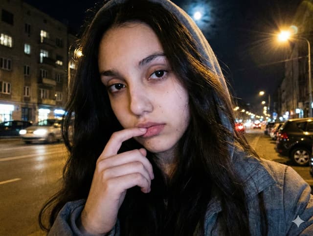 Profile / Avatar - Moody Nighttime Street Portrait Selfie Prompt — output