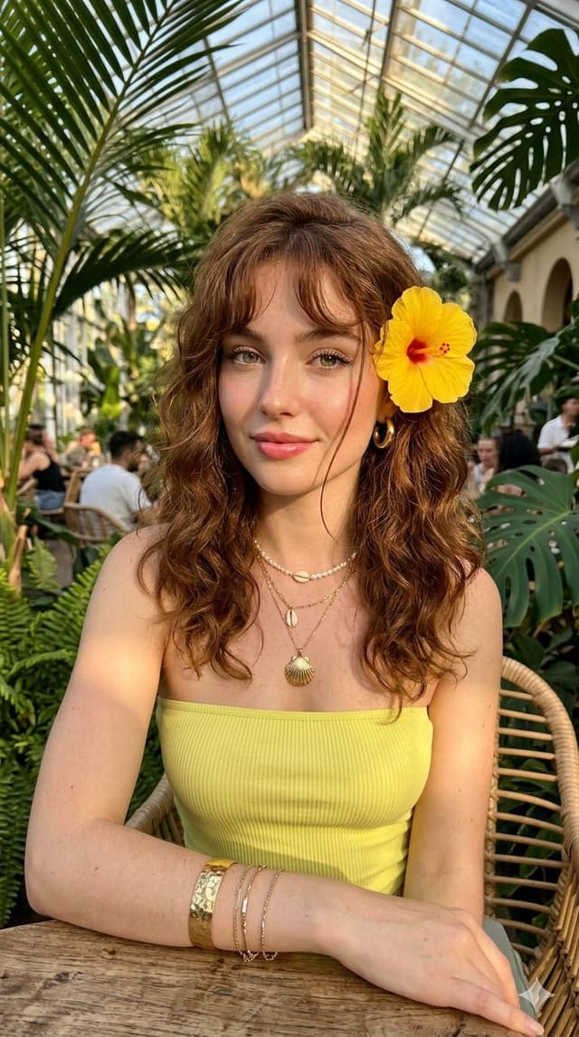 Product Marketing - Golden Hour Tropical Cafe Portrait — output