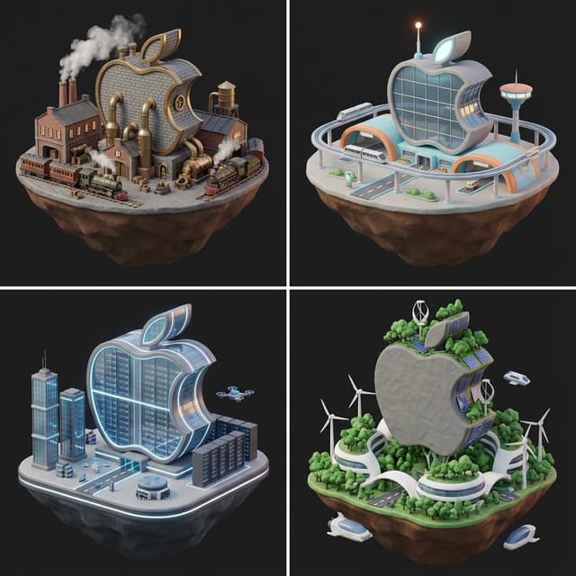 Logo to Floating Island Architectural Concept (4 Eras) — output