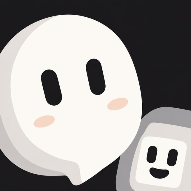 Profile / Avatar - Cute Speech Bubble Mascot Profile Icon — output