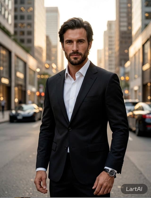Profile / Avatar - Photorealistic Luxury Editorial Male Portrait — output