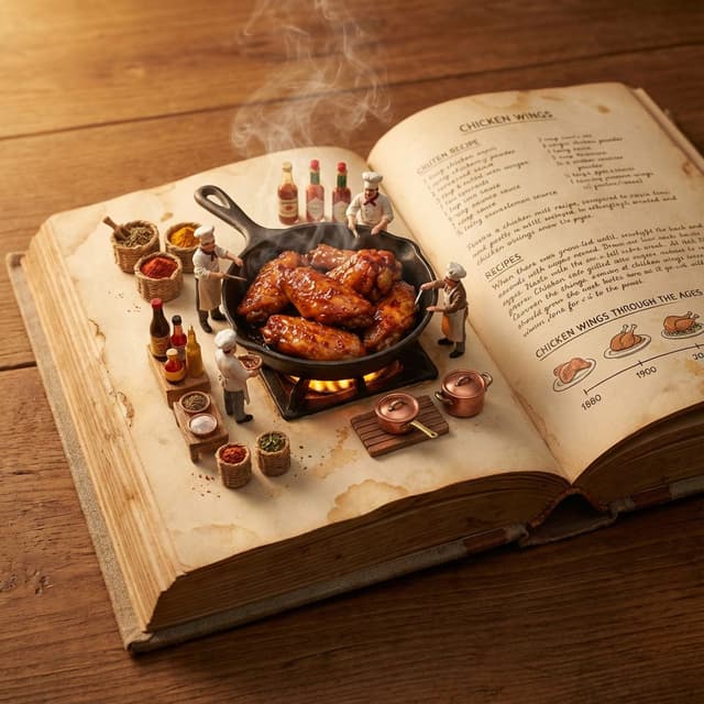Vintage Cookbook Food Scene — output