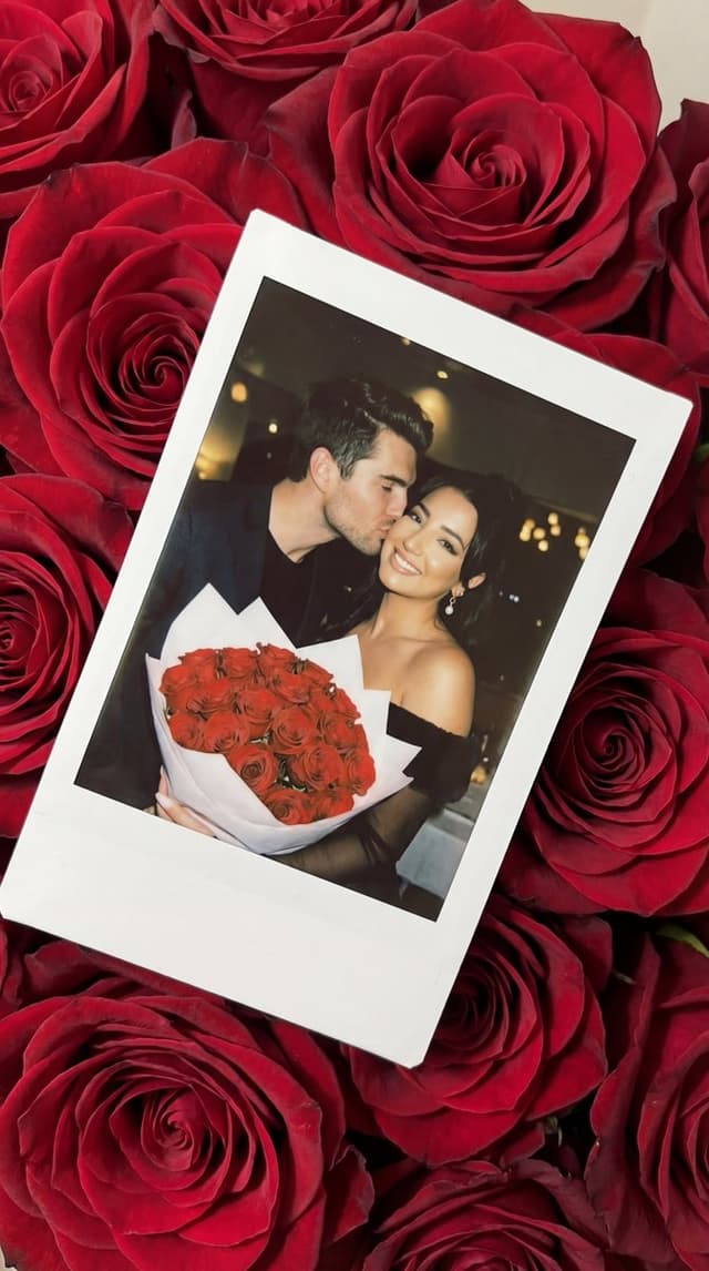 Photorealistic Polaroid Still Life on Red Roses Prompt — output