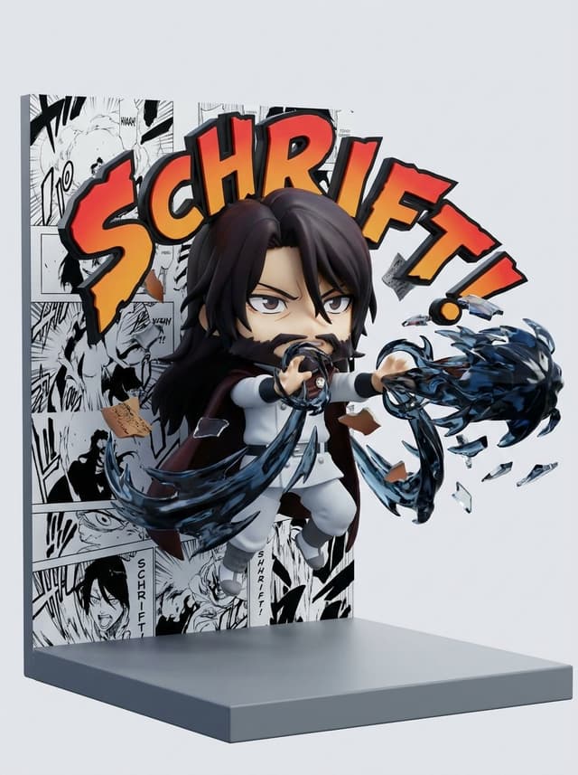 Game Asset - Nendoroid Style Manga Diorama — output