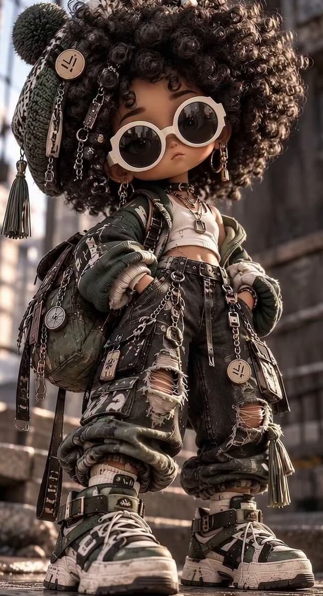 Cyberpunk Chibi Girl Mech Transformation Video Prompt