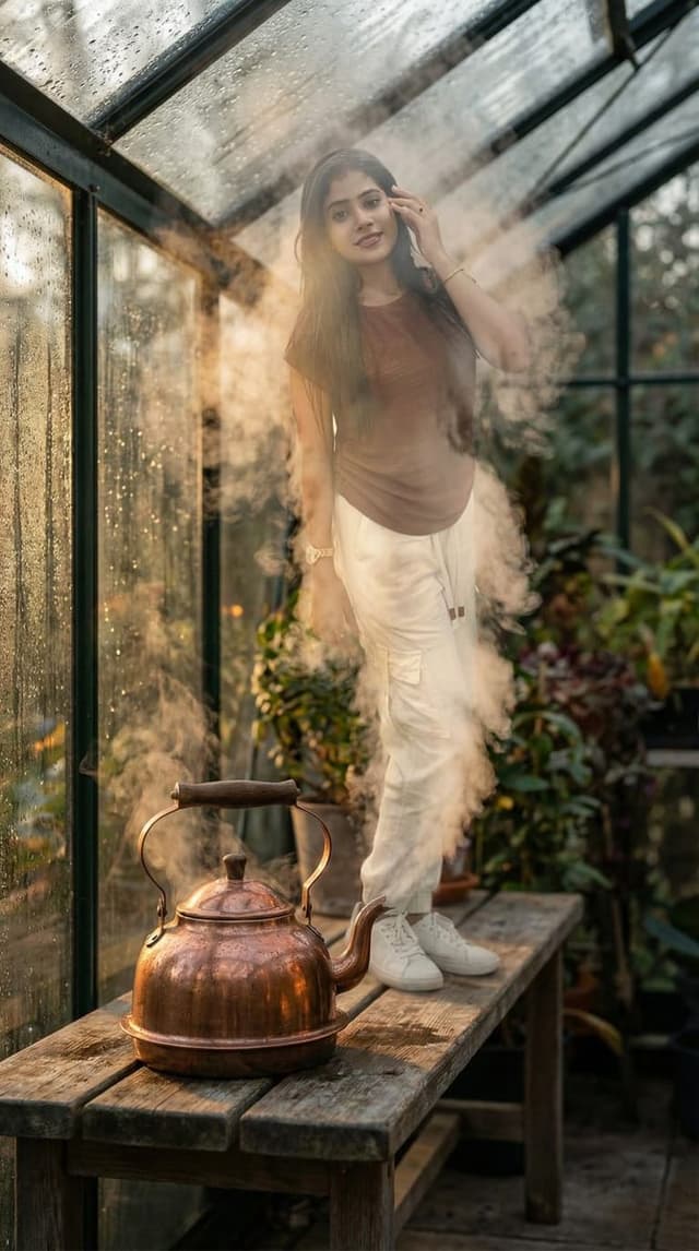 Hyper-Realistic Steam Figure of a Person — output
