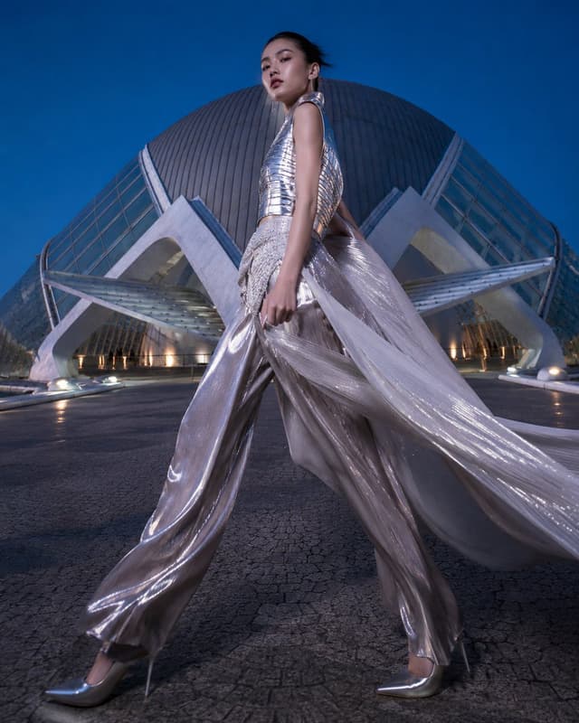 Product Marketing - Futuristic High Fashion Editorial Portrait — output