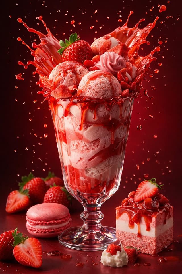 Product Marketing - Parameterized Ice Cream Dessert Advertising Poster Prompt — output