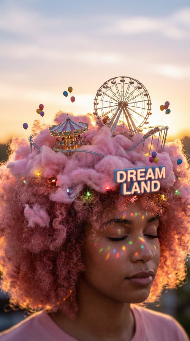 Head-top Diorama Prompt for Nano Banana Pro Agent V1.2 (Afro/Cloud Amusement Park) — output