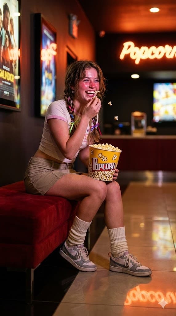 YouTube Thumbnail - Candid Night Snapshot in a Retro Cinema Lobby — output