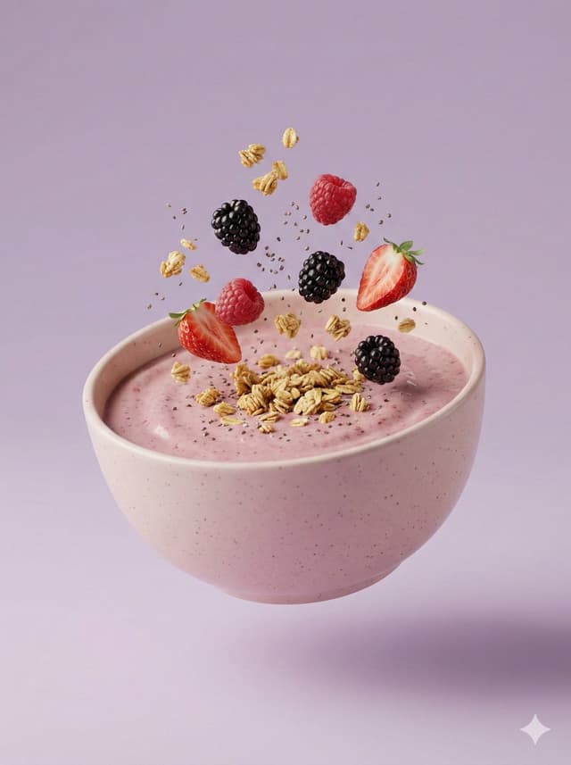 Hyper-Realistic Smoothie Bowl Advertising — output